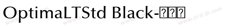 OptimaLTStd Black字体转换